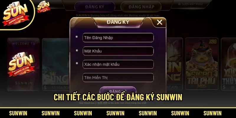 Chi tiết các bước để đăng ký Sunwin